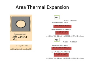 area therm exp