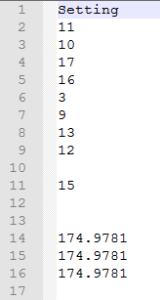 Figure 8. Settings from Me Orion