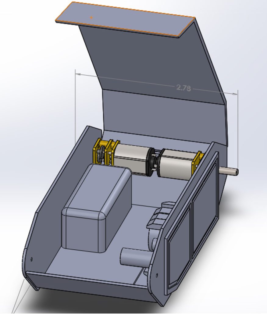 Figure 4 - Micro Gearbox inside Goliath