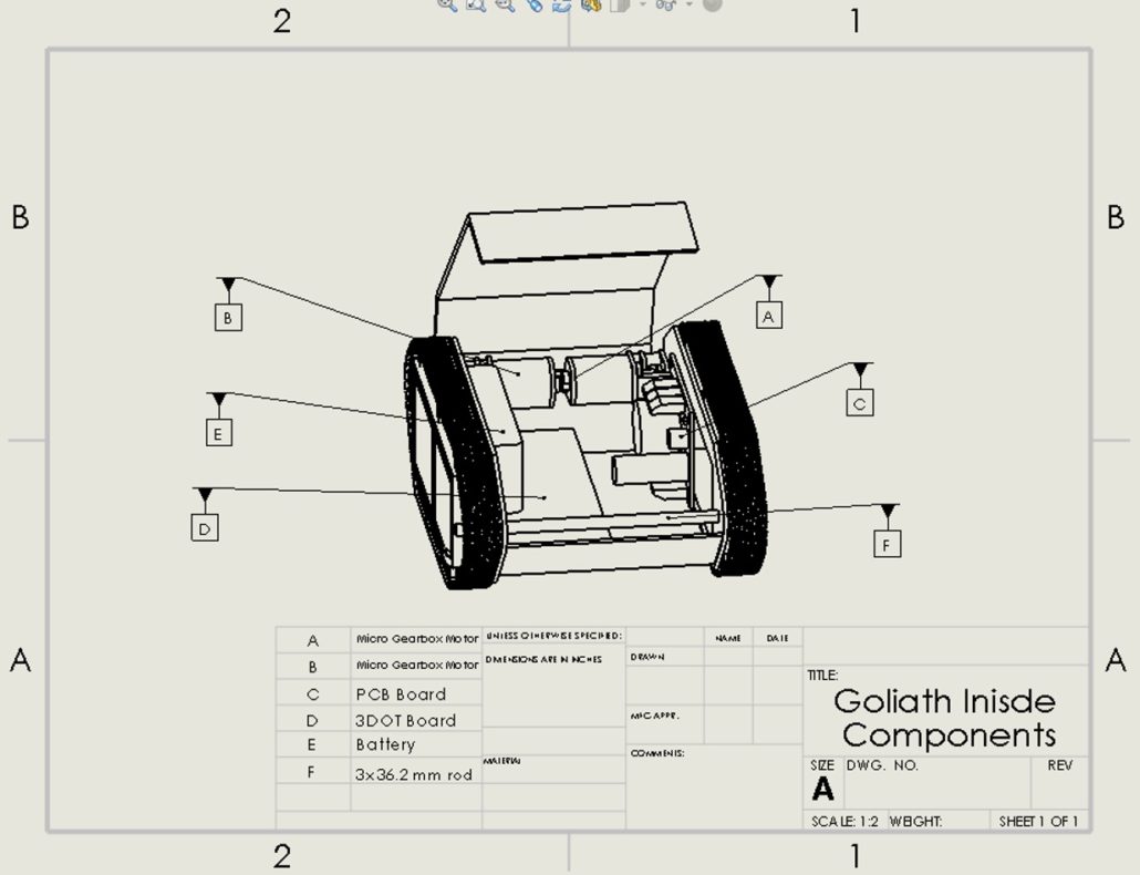 Figure 8 - Drawing of Goliath Inside View