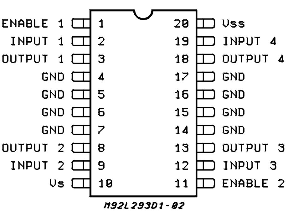 L293 схема включения